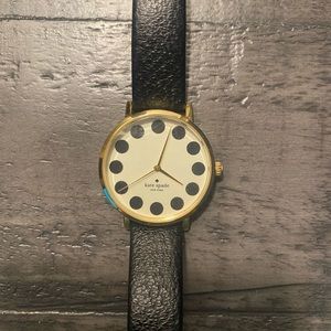 Kate Spade Black Leather Watch